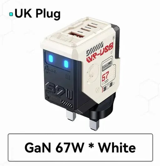 "Cyber" GaN 67W 3-Port Folding Charger