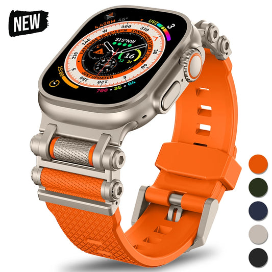 Rotation Axis Silicone Band Apple Watch Ultra 2 49mm Series 10 9 8 7 Se 6 5