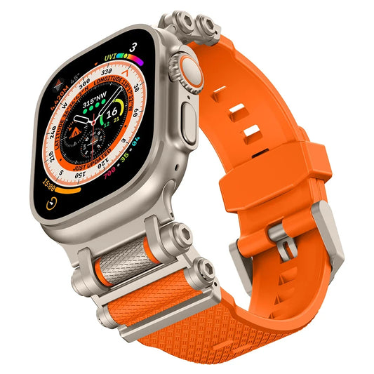 Rotation Axis Silicone Band Apple Watch Ultra 2 49mm Series 10 9 8 7 Se 6 5