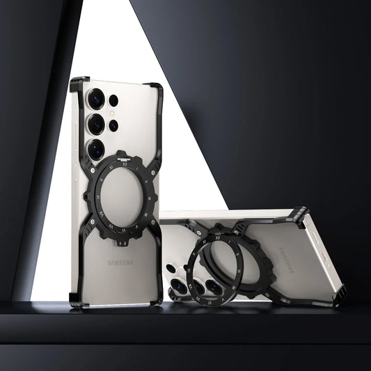 X-Shaped Magnetic Bracket Phone Case For Samsung